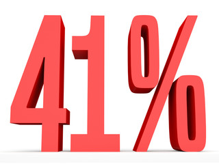 Forty one percent off. Discount 41 %.