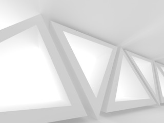 Futuristic White Architecture Design Background