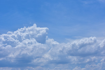 Clouds in the sky in bright weather With pure atmosphere