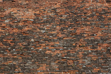 Baroque brick fortification. Background texture.