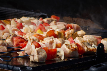 brochettes de poulet