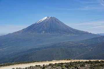 Fototapeta premium Misti Mountain Landscapes Arequipa Region South of Peru