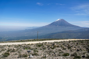 Misti Mountain Landscapes Arequipa Region South of Peru