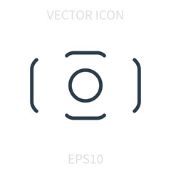 Autofocus linear vector icon.