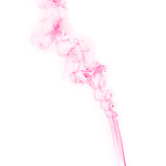 red Smoke on White background