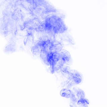 Violet Smoke on white background
