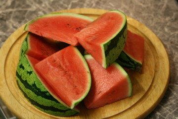 Wassermelone in Stücken