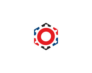 hexagonal gear service logo