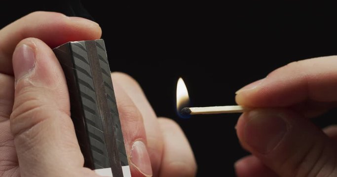 Striking a match