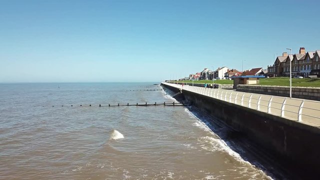 Aerial view of Rhyl in Wales - UK
