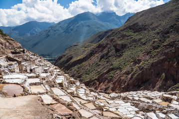 The salt mine of Peru Maras close to Cusco