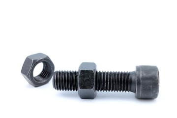Steel bolt and nut