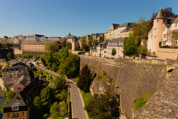 Luxembourg city old quarter - Grund - Alzette