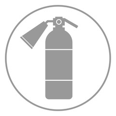 Fire extinguisher sign. Vector icon.