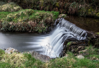 waterfall in a river
