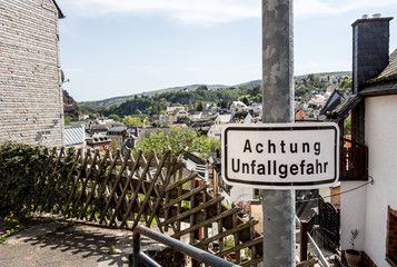 Achtung Unfallgefahr