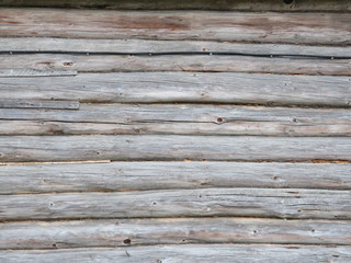 wall of a log house