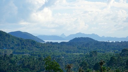 Blick über die Süd-Ost Küste von Ko Samui 