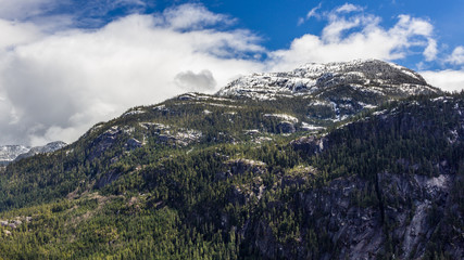 View from Stawamus Chief Provincial Park, Squamish, BC, Canada.