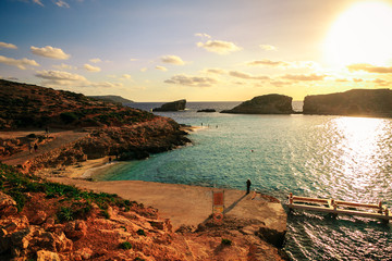 Comino Island in Malta on December 2017. Blue Lagoon © Aivars