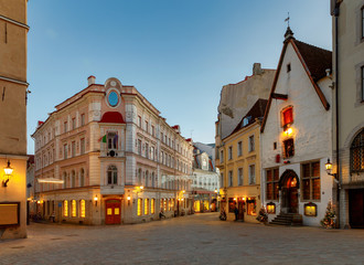 Naklejka premium Tallinn. Estonia. Old city.