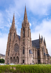 Fototapeta na wymiar Amazing St Paul gothic Church in Strasbourg France