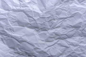 Grey paper crumple texture background.
