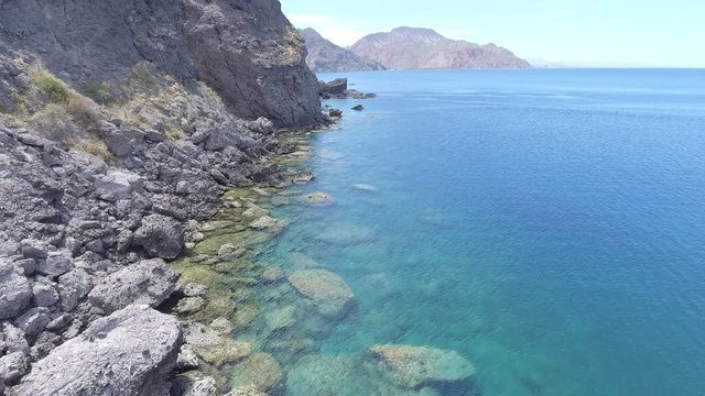 Aerial shots from La Paz bay, Baja California Sur, Mexico.