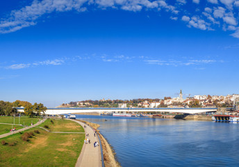 Fototapeta na wymiar Panorama of Belgrade, Serbia