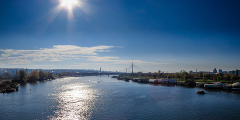 Obraz premium Panorama of Belgrade, Serbia