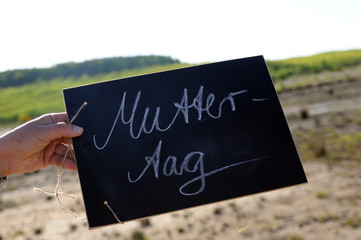 Schild Tafel Muttertag 13.Mai Kreidetafel