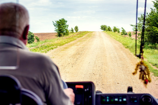 Rural Road - View From Window Of  Bus, Rural Tourism_