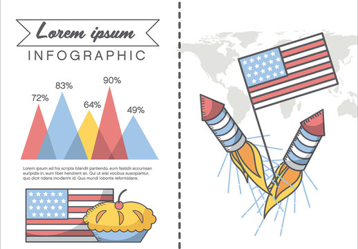 American Summer Holiday Presentation Graphics