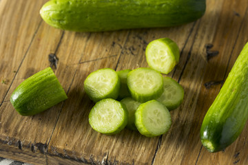 Raw Green Organic Baby Cucumbers