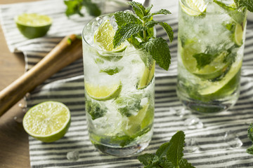 Refreshing Mint and LIme Mojitos