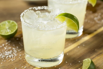 Alcoholic Lime Margarita with Tequila