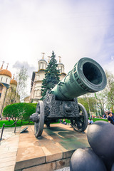 Fototapeta na wymiar The cannon of the Tsar Nicholas at Red Square