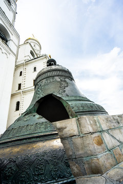 The Tsar Bell is located between the Ivan the Great Bell Tower and the Kremlin Wall.