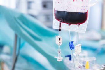 Blutkonserve während einer Operation