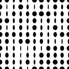 Halftone seamless pattern with circles. Dotted texture. Polka dot on white background. Abstract round seamless pattern. Vector illustration.