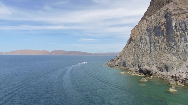 Aerial shots from La Paz bay, Baja California Sur, Mexico.