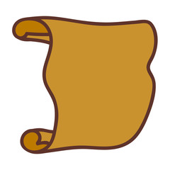 Papyrus, paper isolated on white background. Vector illustration.