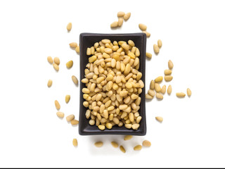 Pine nuts in a plate