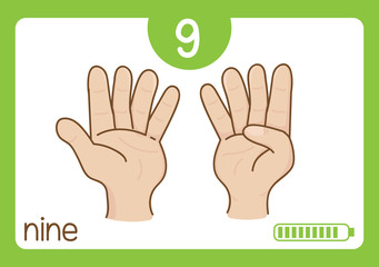 Flashcard number-9