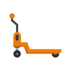 Warehouse loader icon. Flat illustration of warehouse loader vector icon for web