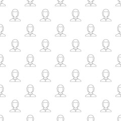 Man avatar pattern vector seamless repeating for any web design