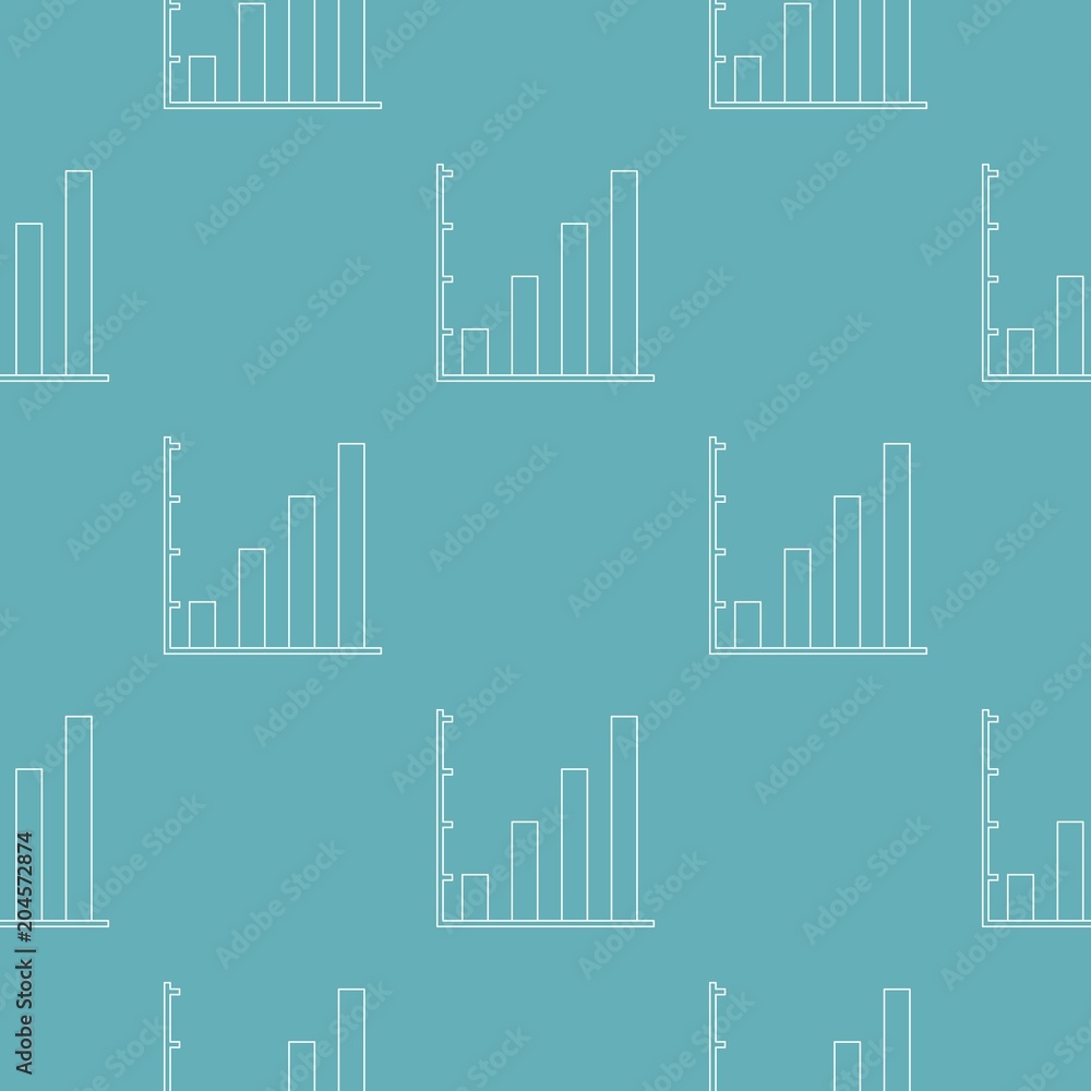 Poster finance chart pattern vector seamless repeating for any web design