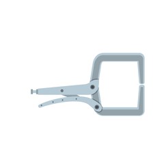 Metal equipment icon. Flat illustration of metal equipment vector icon for web