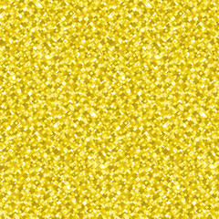 Abstract vector golden glittering seamless pattern. Elegant shiny gold sparkles texture for textile, wrapping paper, surface design