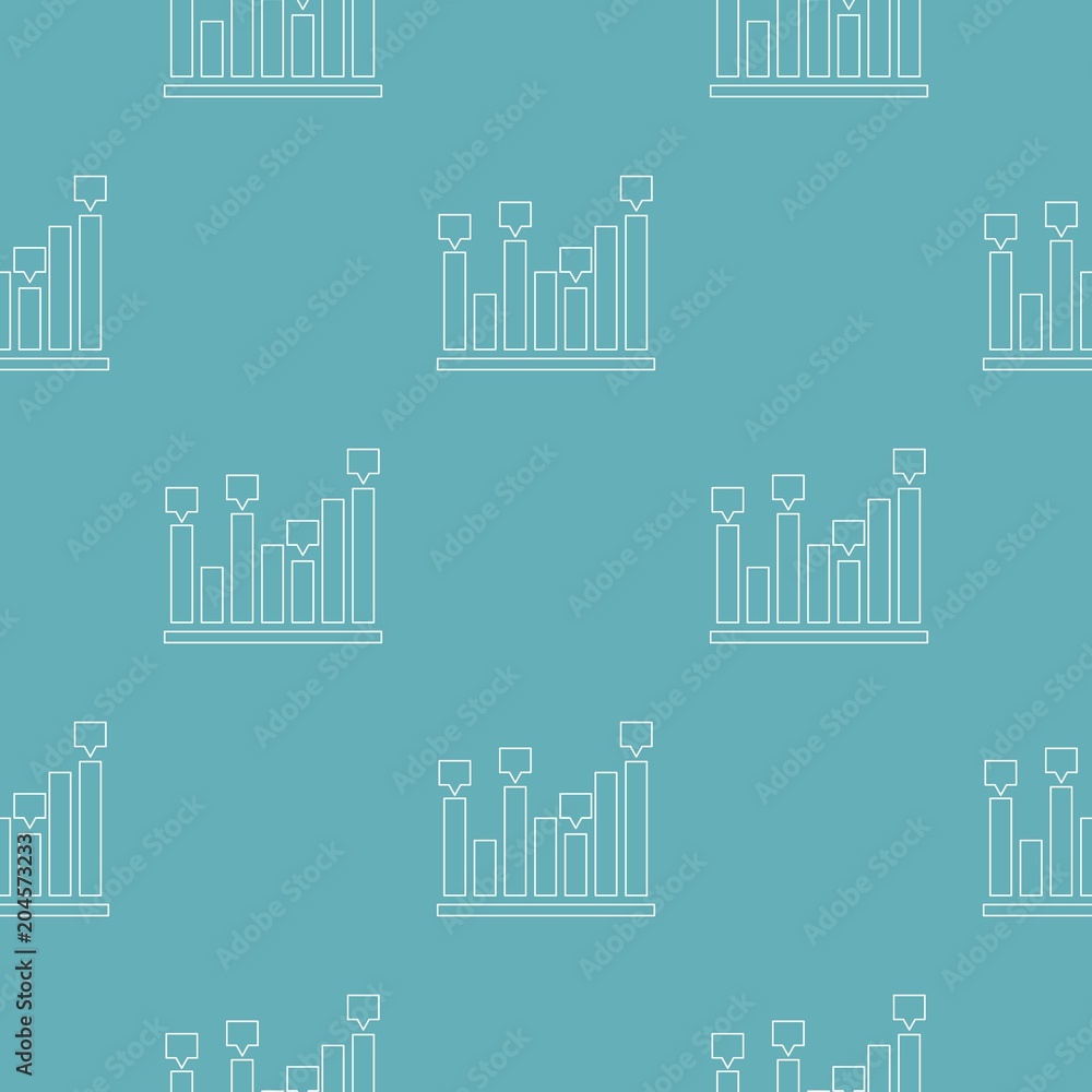 Poster new chart pattern vector seamless repeating for any web design